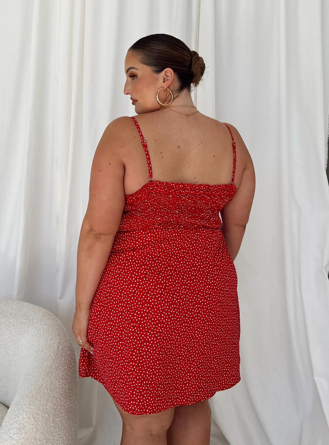 Love Birds Mini Dress Red Curve Confident Touch