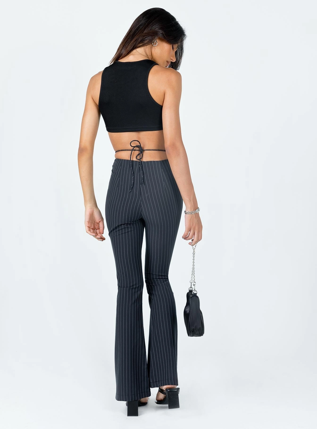 Sleek Cut Active Utility Lovey Pants Pinstripe