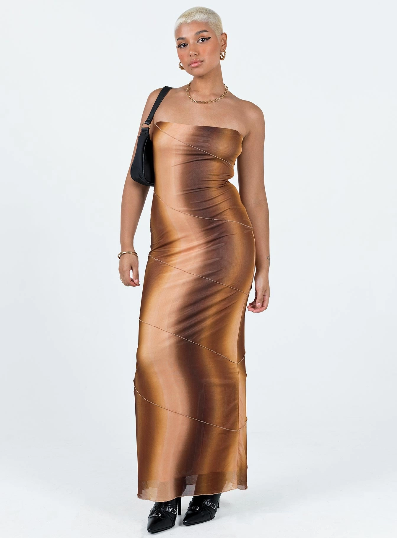 Luela Maxi Dress Brown Street Mood