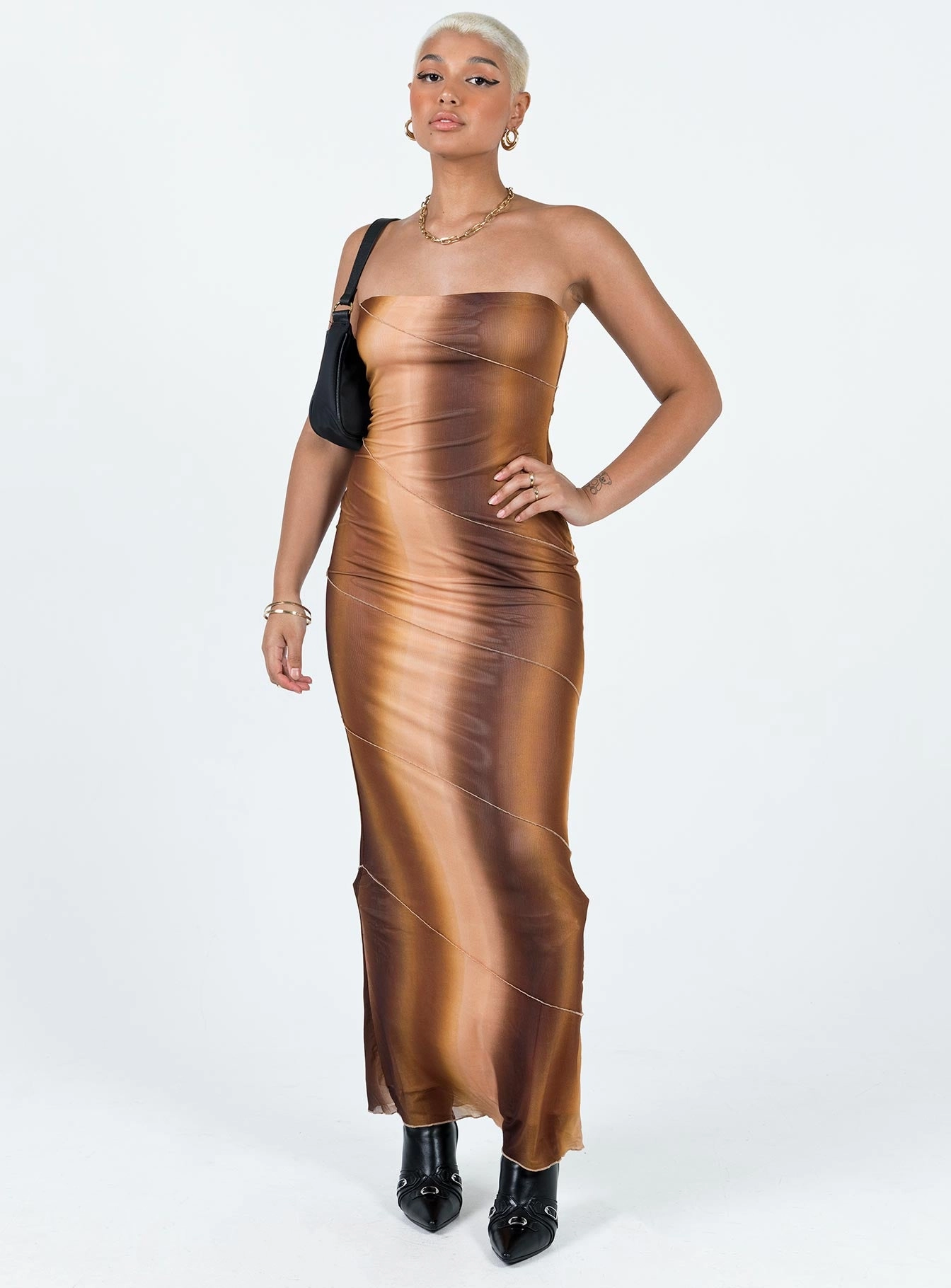 summer breeze Sophisticated Design Luela Maxi Dress Brown