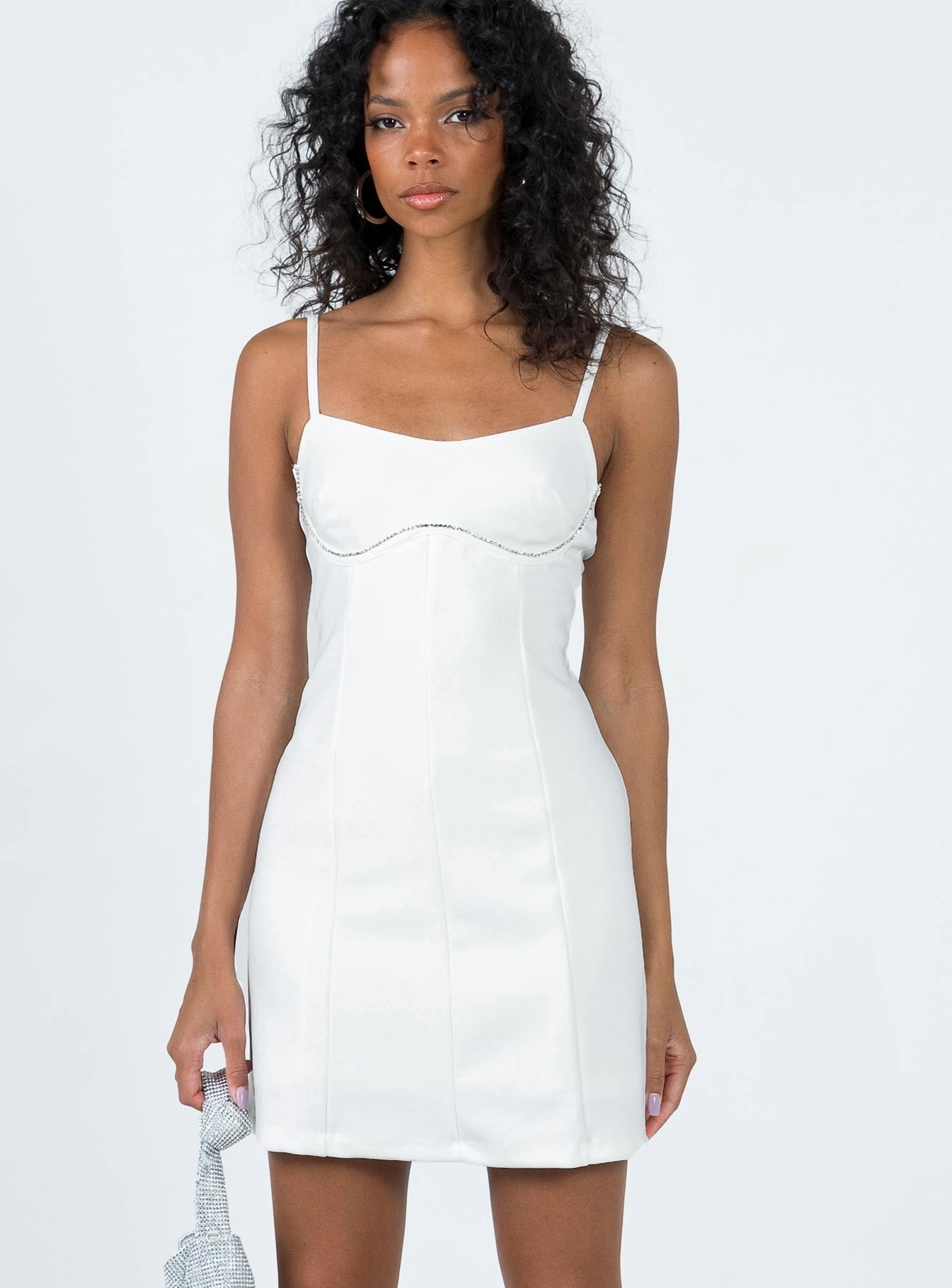Fall Layer Modern Touch Lunara Mini Dress White