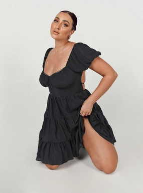 Elegant evening wear Walkable Flow Danny Mini Dress Black