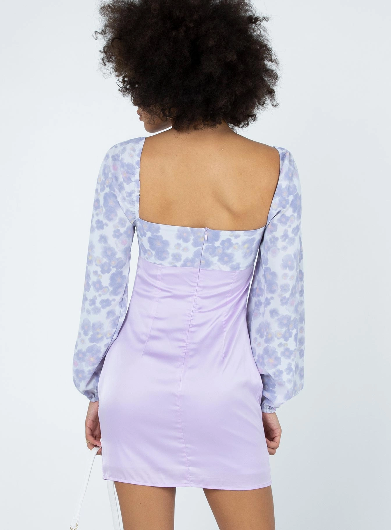 Easy Flow Delphine Mini Dress Purple Multi