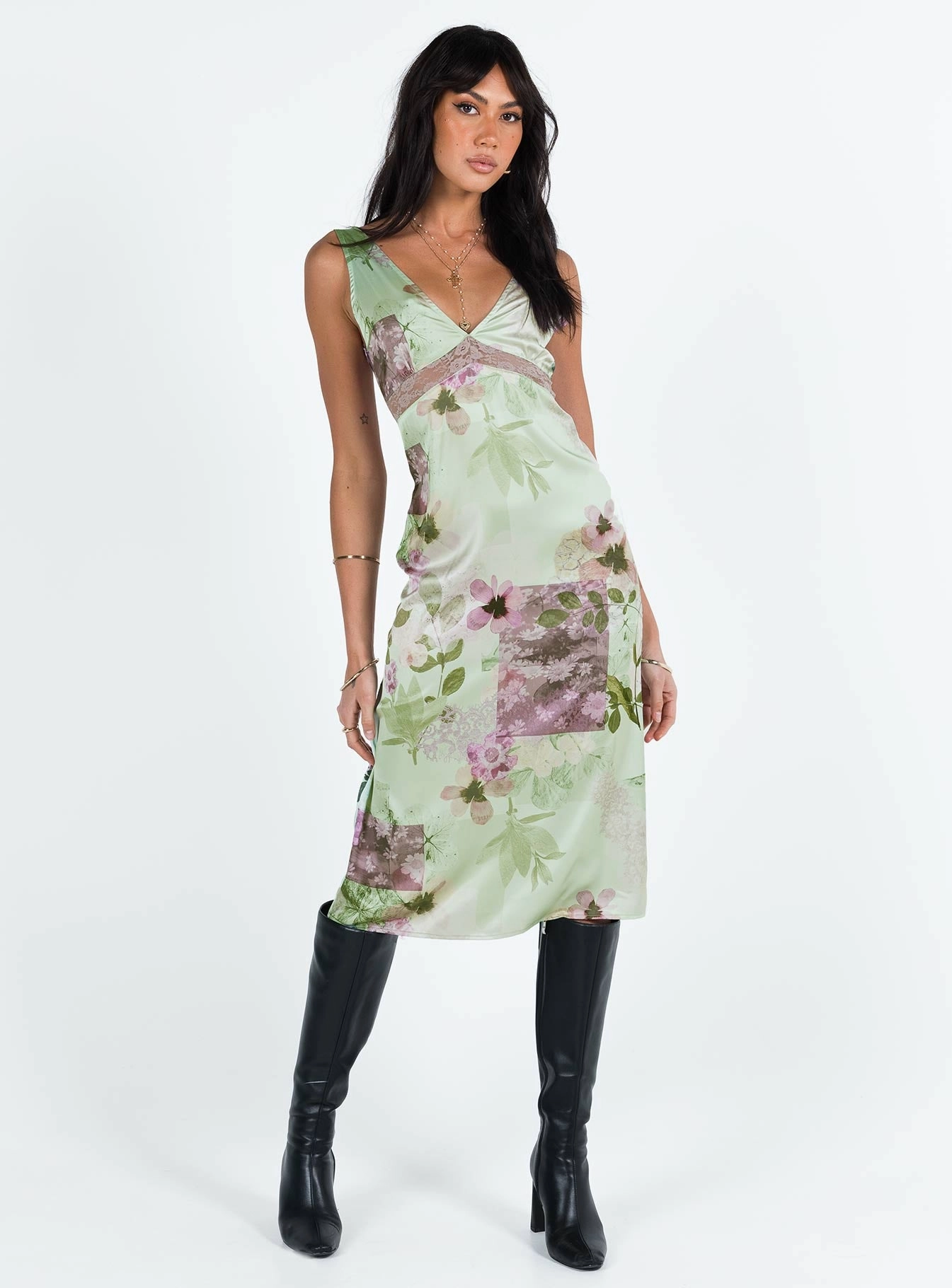 Lunamas Midi Dress Multi Lazy Pick