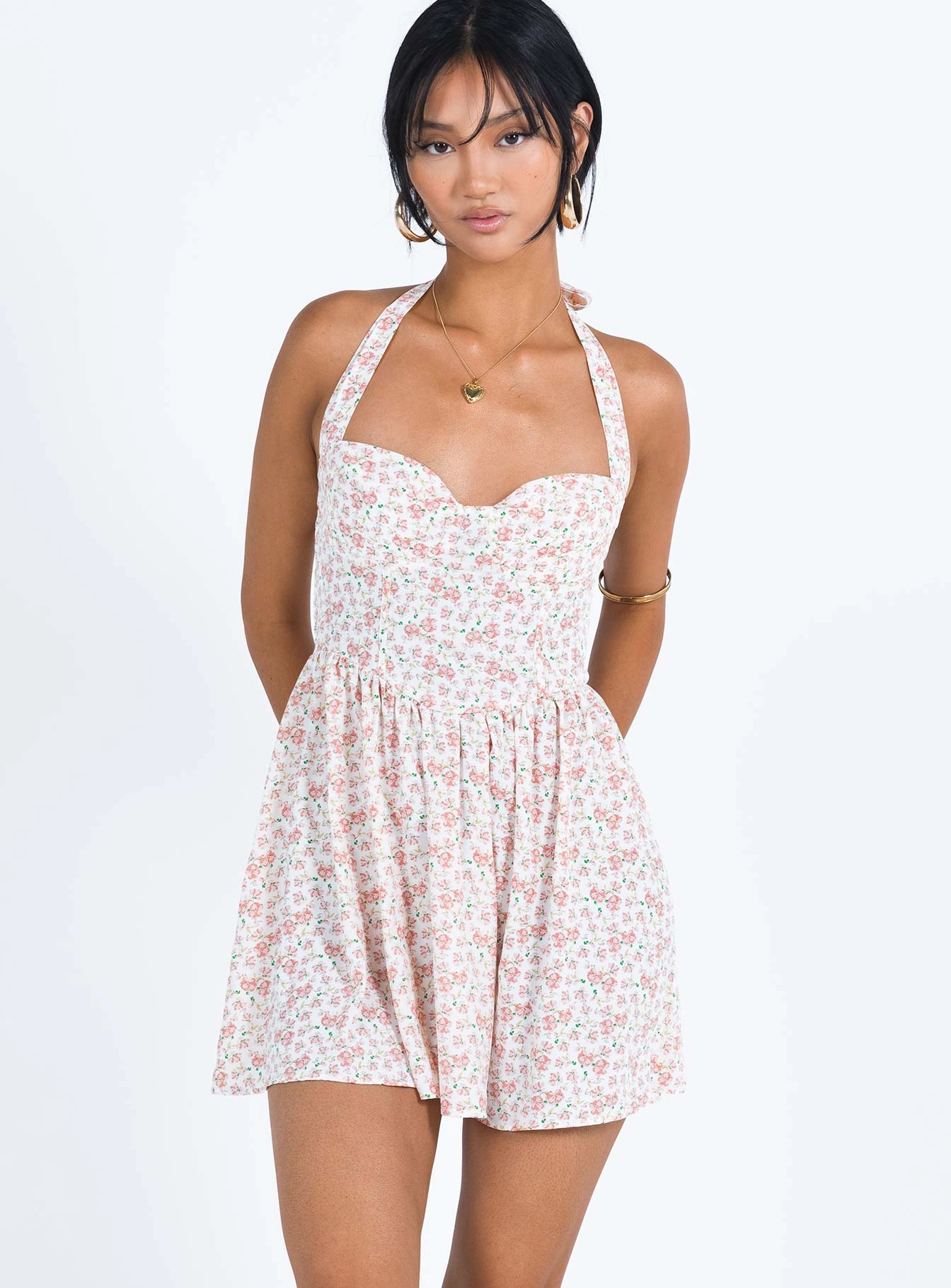 Brunch Outfit Lyle Mini Dress Pink Floral