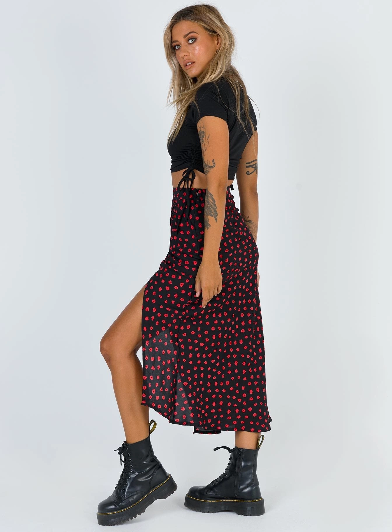 Mabel Midi Skirt Flexible Knit