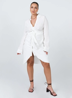 Maisie Mini Dress White Elegant Touch Formal Look