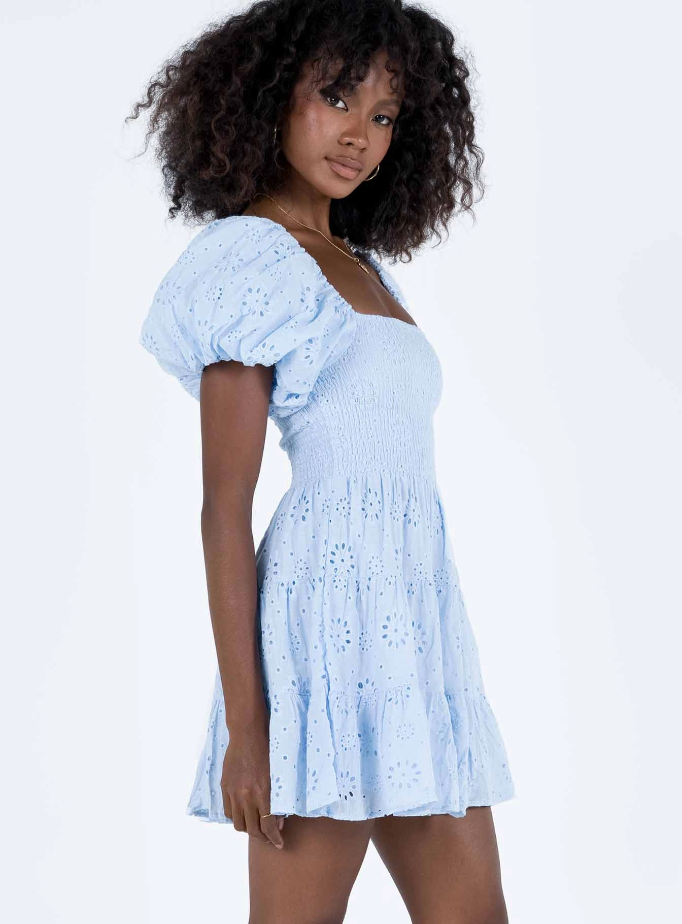 Classic Wear Casual Tones Malek Mini Dress Blue