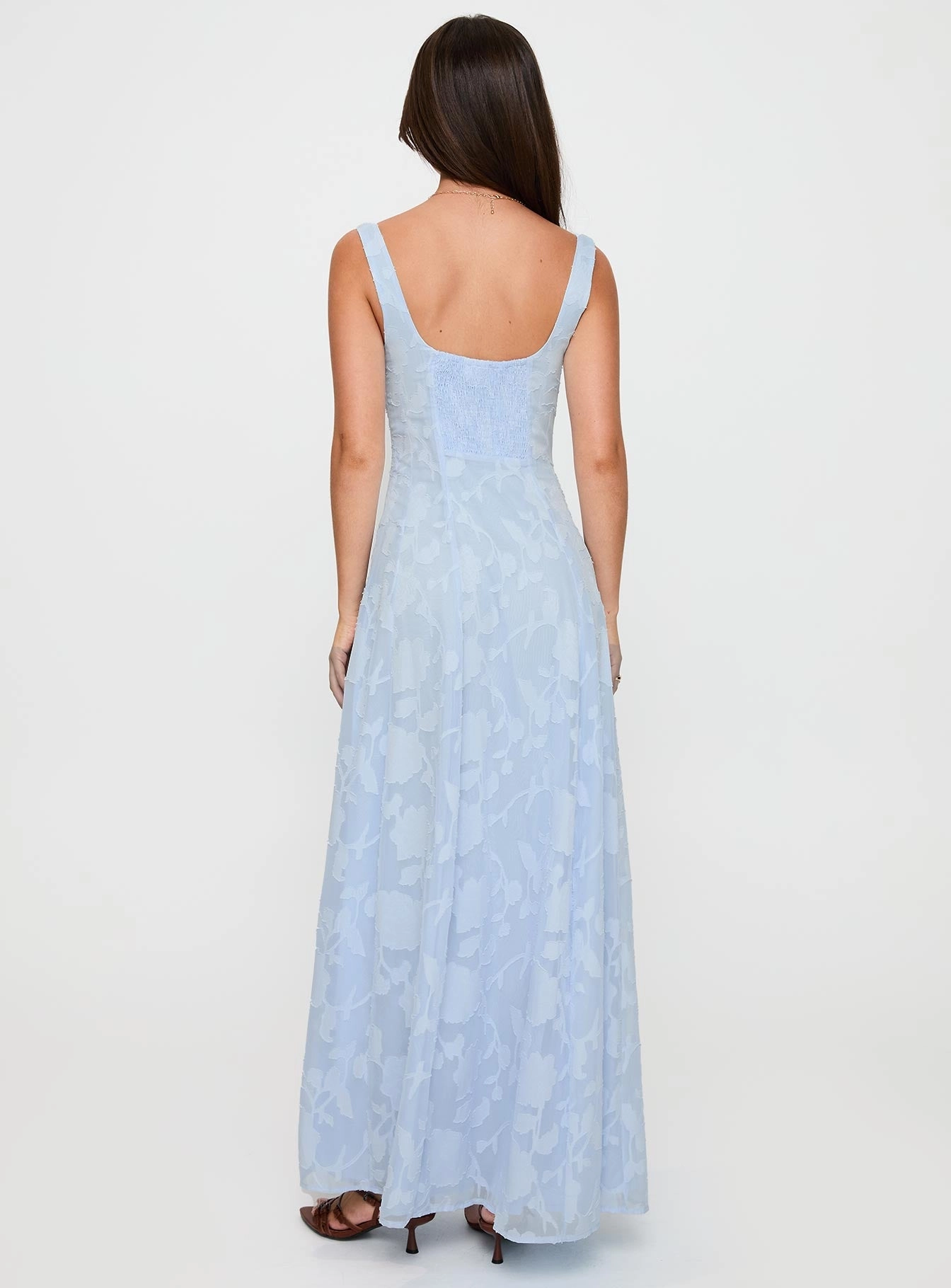 Fit Vibe Margaux Burnout Maxi Dress Blue