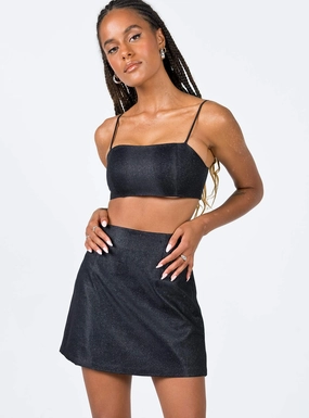 Margo Set Black Jewel Tones Urban Style