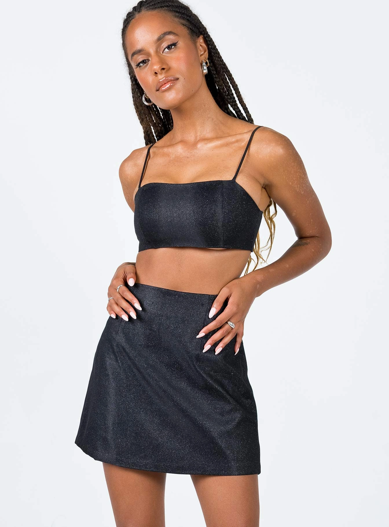 Margo Set Black Jewel Tones Urban Style