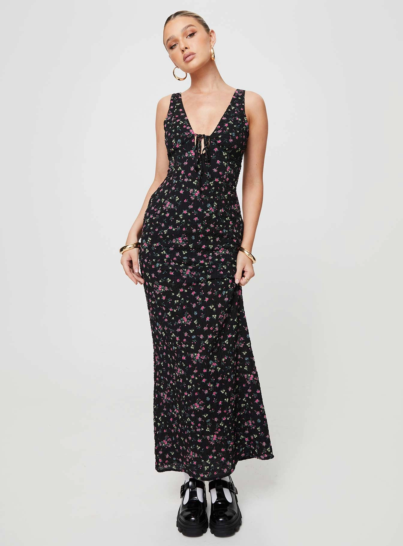 Marlita Maxi Dress Black Occasion Wear Versatile Style Wear