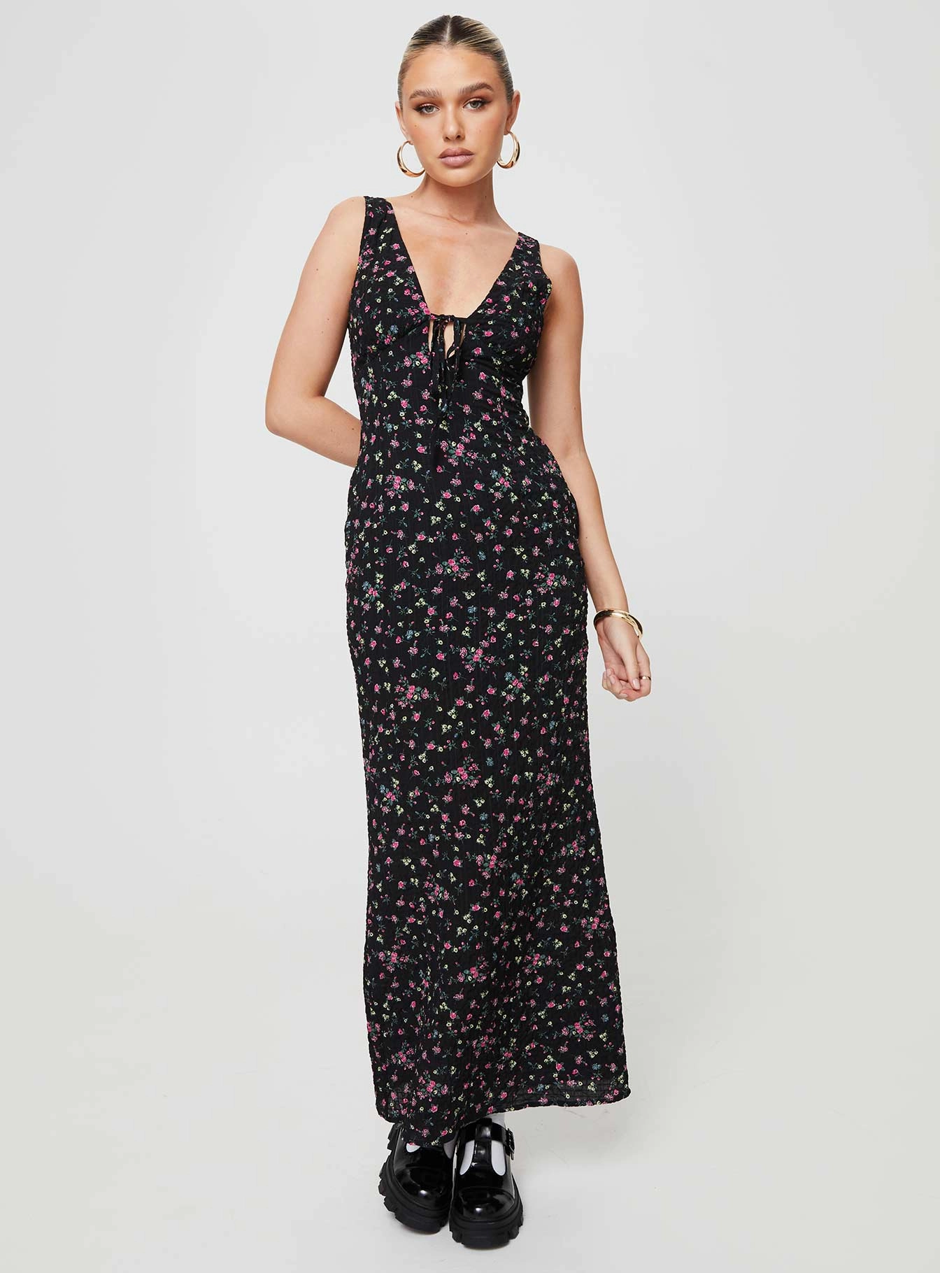Marlita Maxi Dress Black Smart Fashion Street Casual