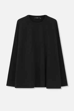 Lightweight Warmth MARLOW OVERSIZED BOXY CREW IN 100% ITALIAN COTTON