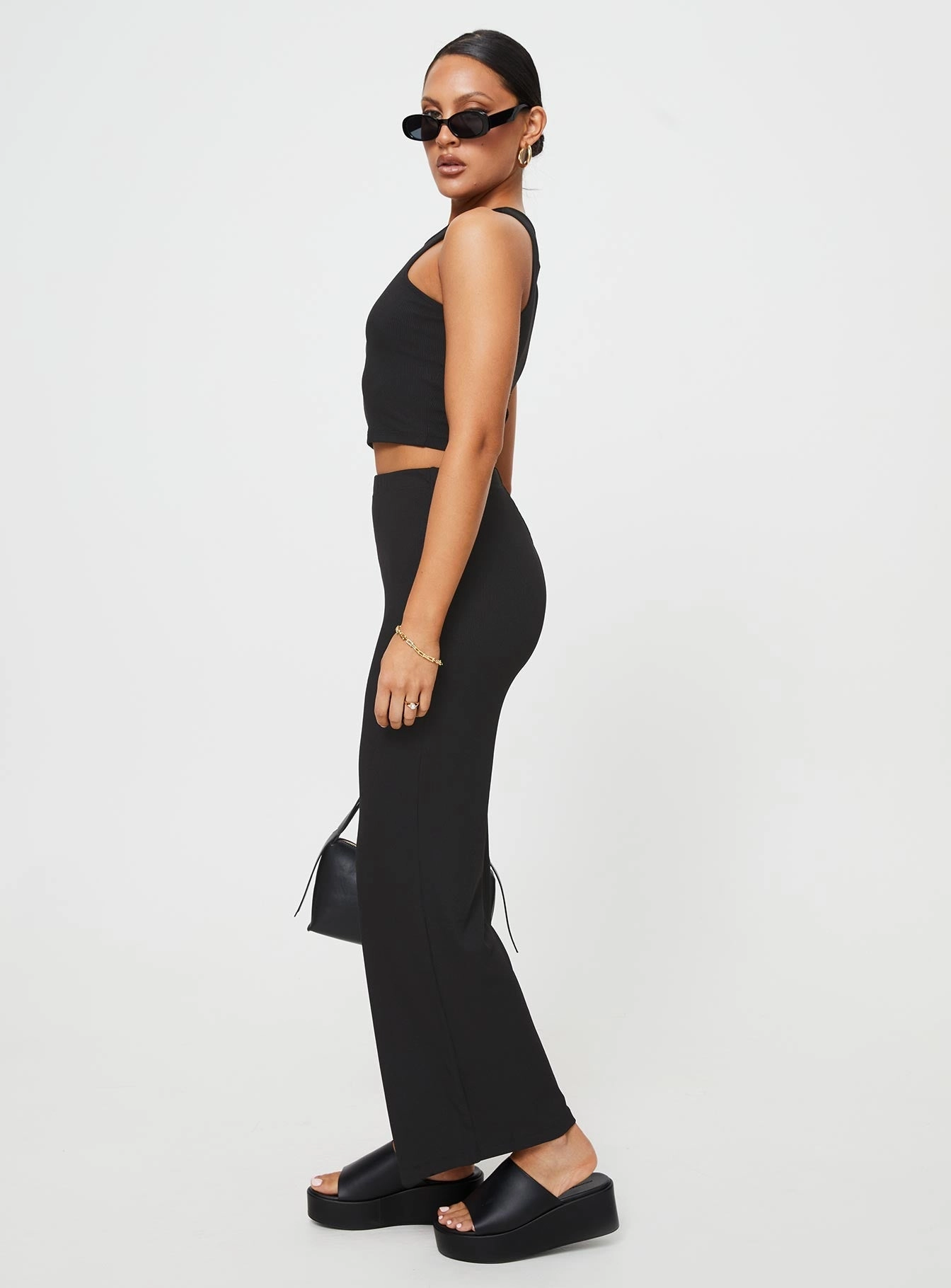 Timeless Utility Reinforced Stitching Marnie Set Black