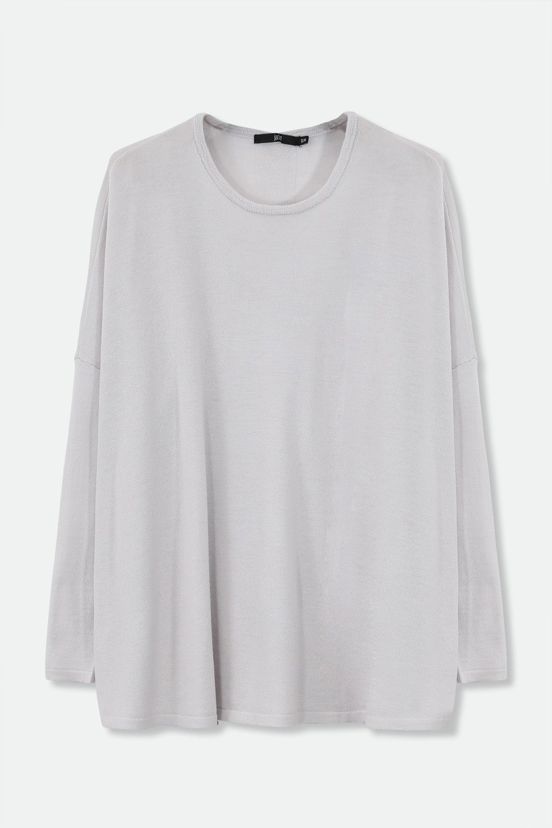 MATTEO OVERSIZED LONG SLEEVE CREW IN FINE ITALIAN MERINO Durable Stitching