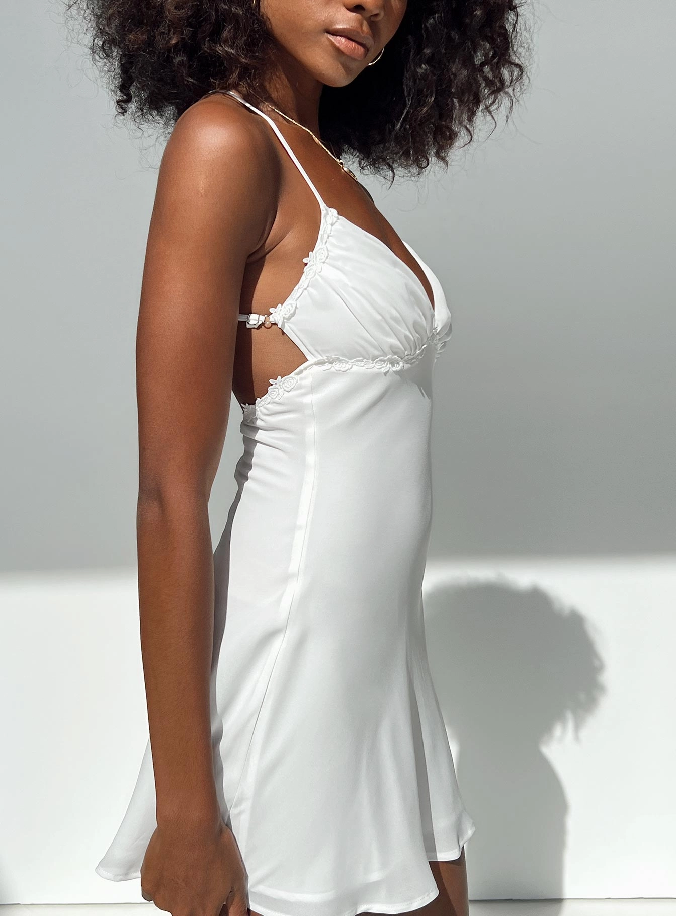 Smart Blend Maylor Mini Dress White