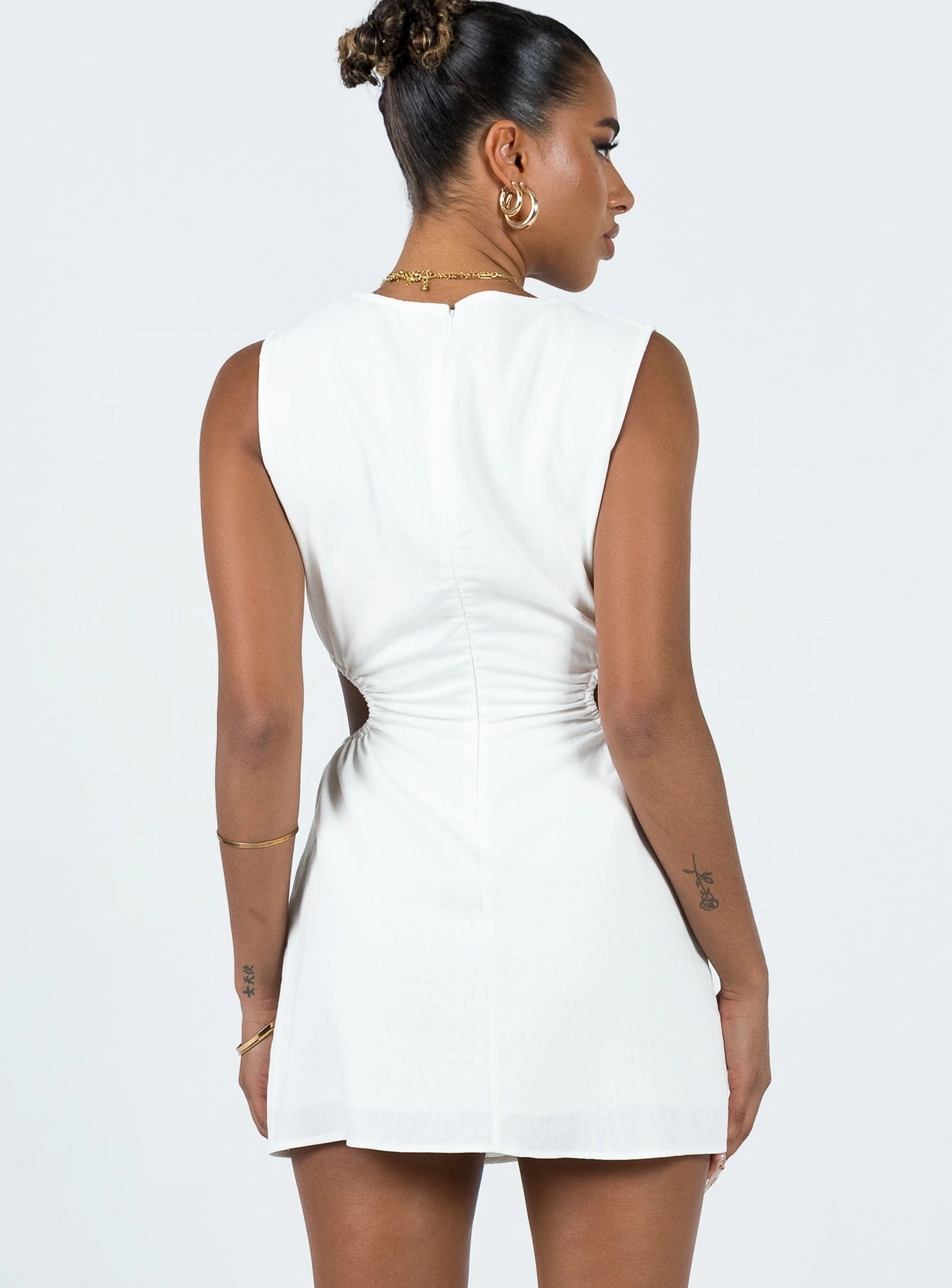 Mayzie Mini Dress White Dreamy Simplicity