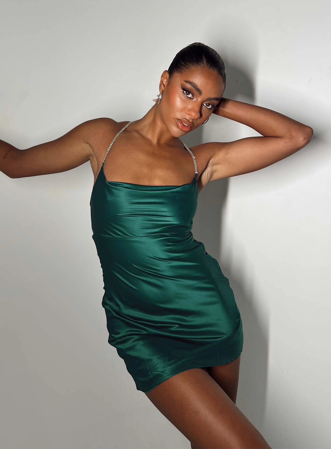 Chill Style Mazie Mini Dress Green