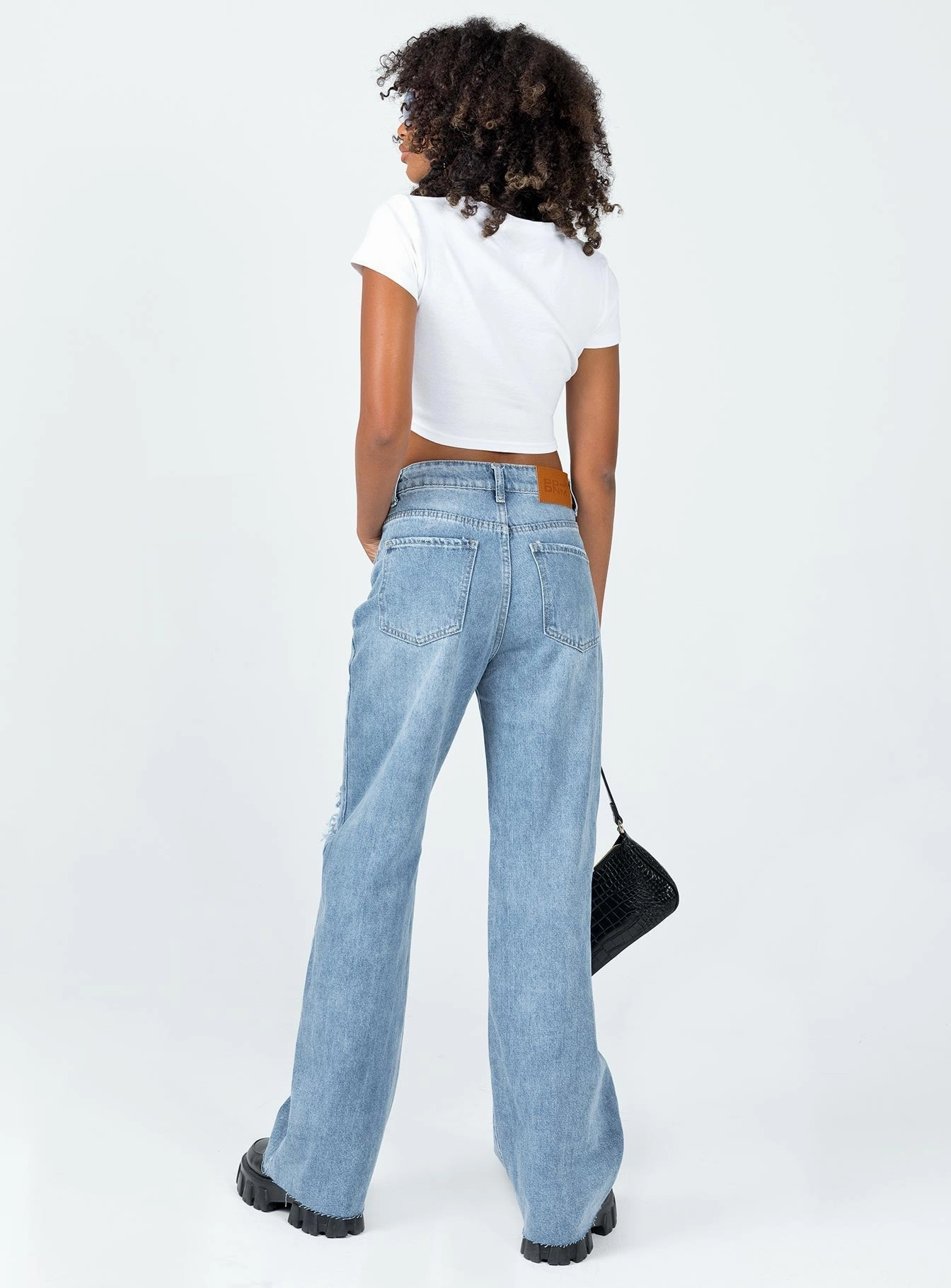 Core Look Youth Style Weekend Style Rainy Day Meliana Wide Leg Denim Jeans