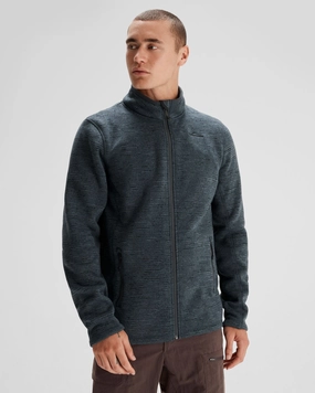 Men's Aikman Fleece Jacket - Night Marle Rugged Comfort Stylish Comfort