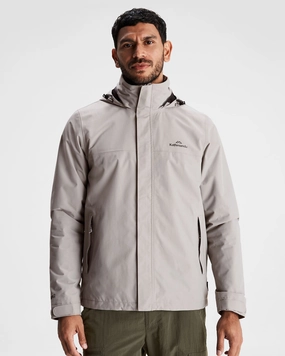 Men's Andulo 2-layer Rain Jacket - Steel Grey Smooth Zipper Track