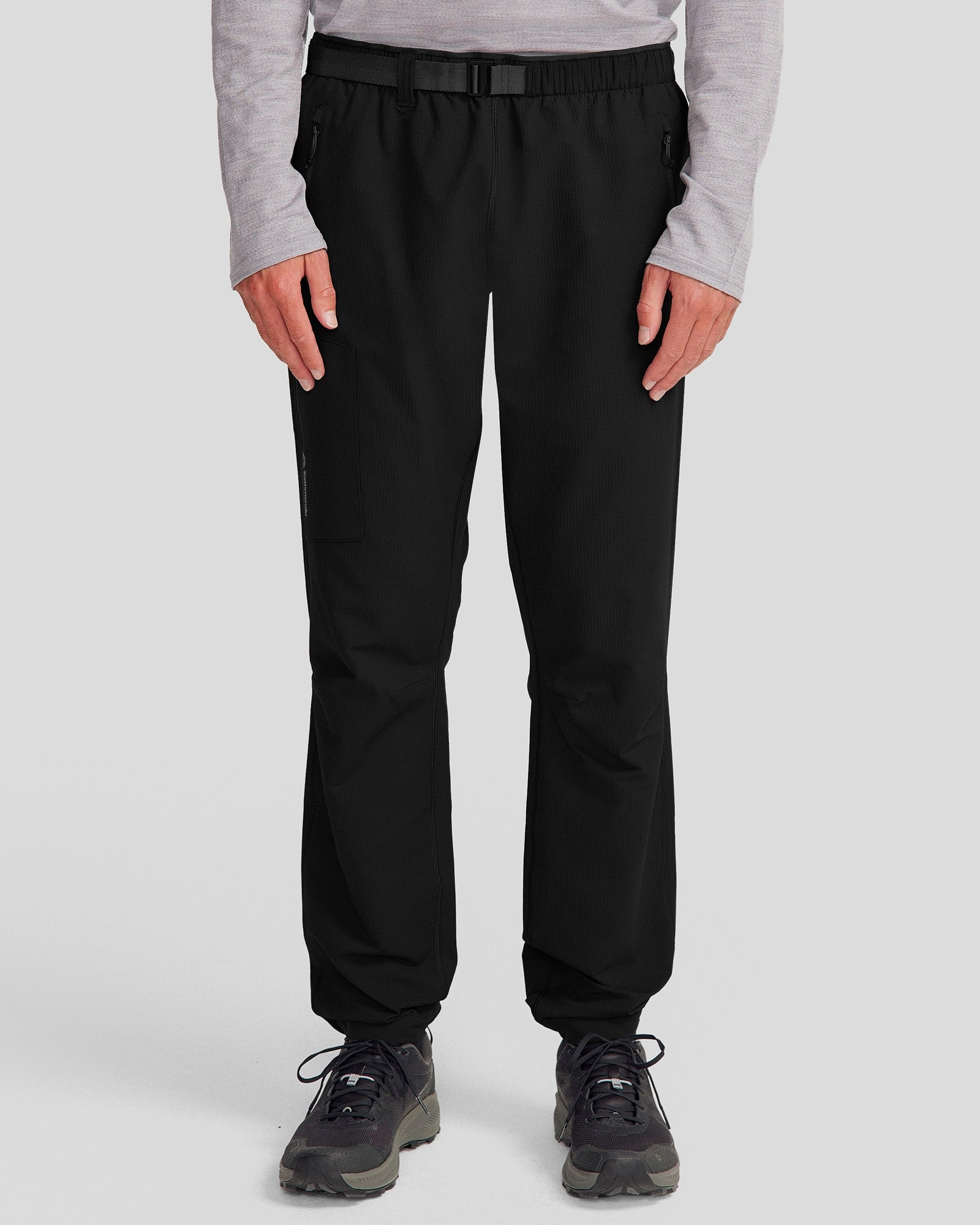 Men's Aysen Fleece Joggers - Black Stingray SoftCottonBlend High-waisted fit