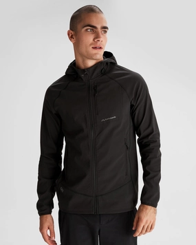 Men's Aysen Hooded Fleece Jacket - Black Stingray 360?? Visibility