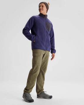 Quick Dry Performance Outer Chill Piece Men's Co-Z High Pile Jacket  - Dark Horizon