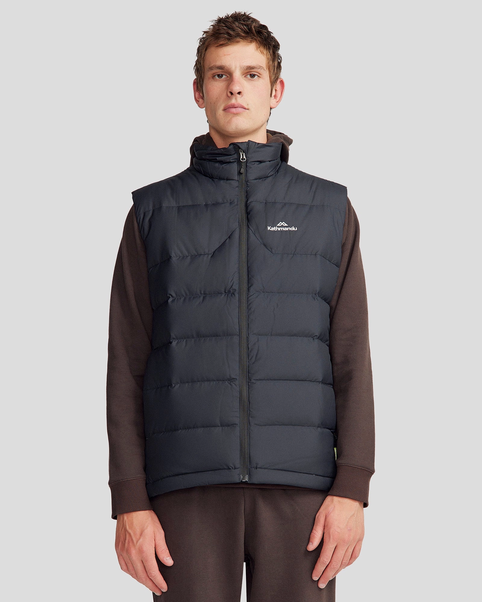 Men's Epiq Down Vest - Black Daily Commute Flatlock Seam Construction