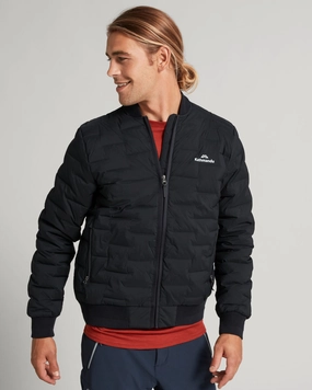 Men's Federate Stretch Down Bomber Jacket - Black GlowInTheDarkAccents