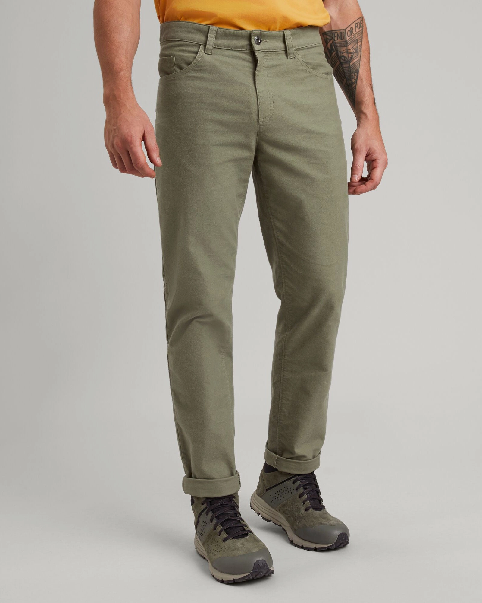 Water Repellent Hidden pockets Men's Flight Moleskin Pants - Beech