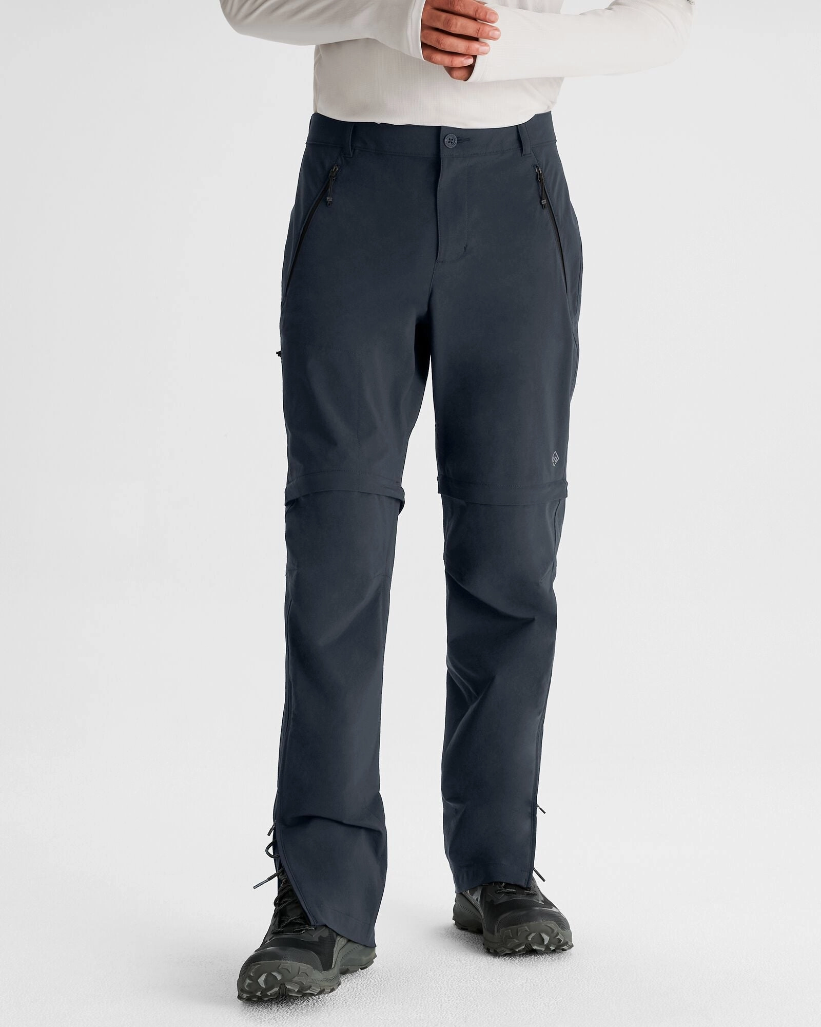 HypoallergenicMaterial Rugged Fit Men's Flinders Convertible Pants - Pure Navy