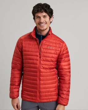 Climate Adaptive Design Men's Heli R Down Jacket - Red Earth