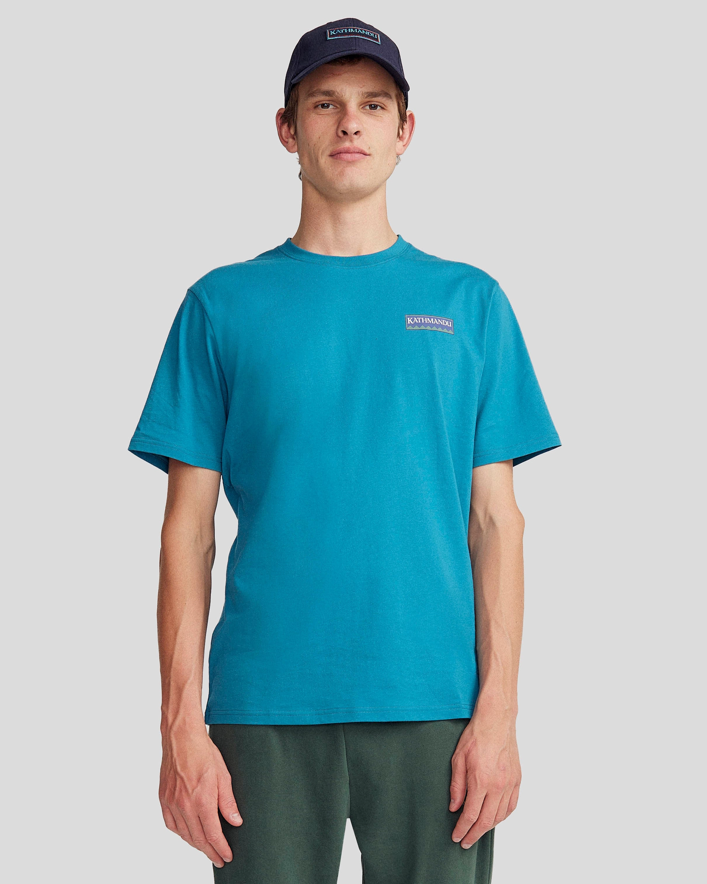 Men's Heritage Organic Cotton T-shirt - Dark Eddy Relaxed Vibe Everyday Look Wear