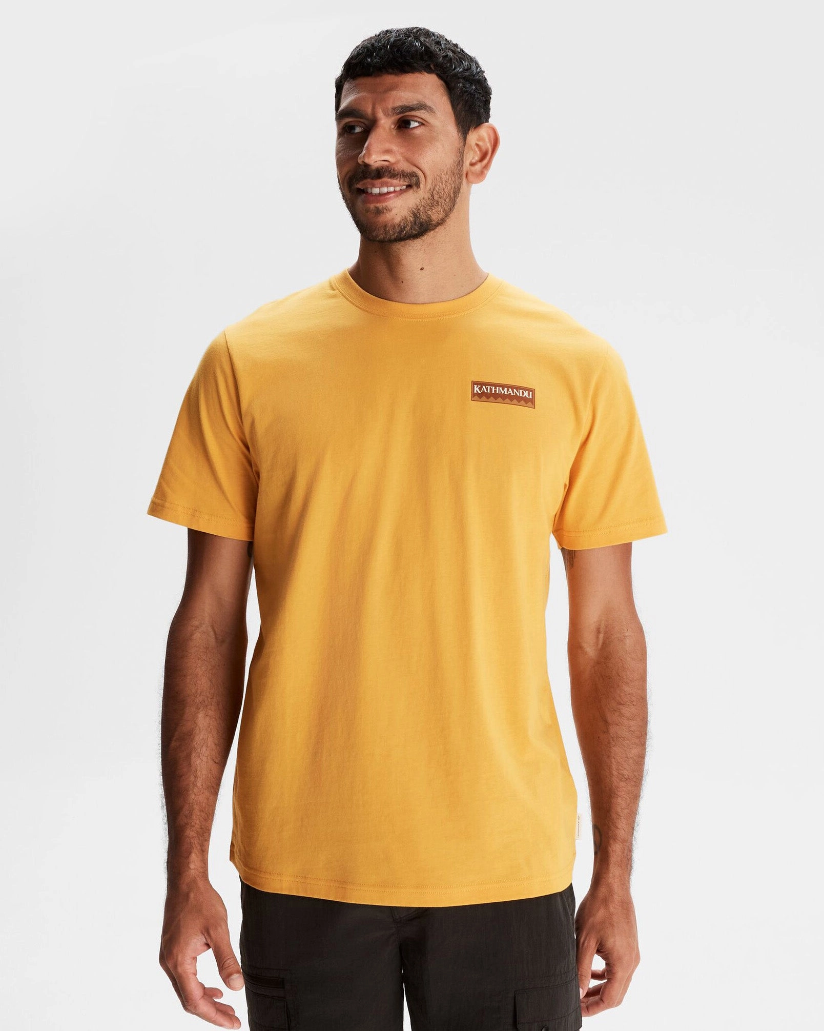 Men's Heritage Organic Cotton T-shirt - Mustard Yellow Versatile and Stylish
