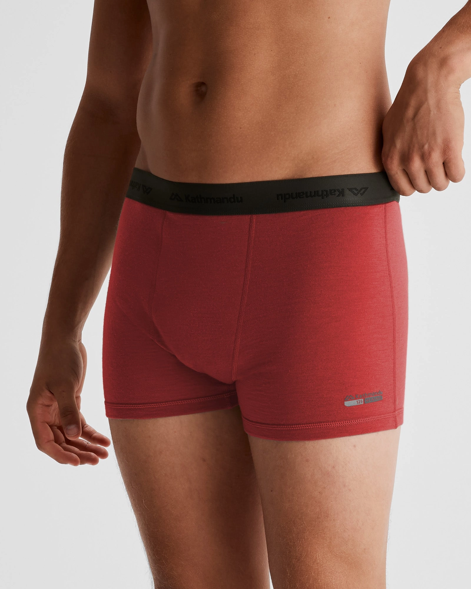 Men's K-Merino 125 4.5 inch Boxer - Redwood Friction Reducing Design Seamless construction