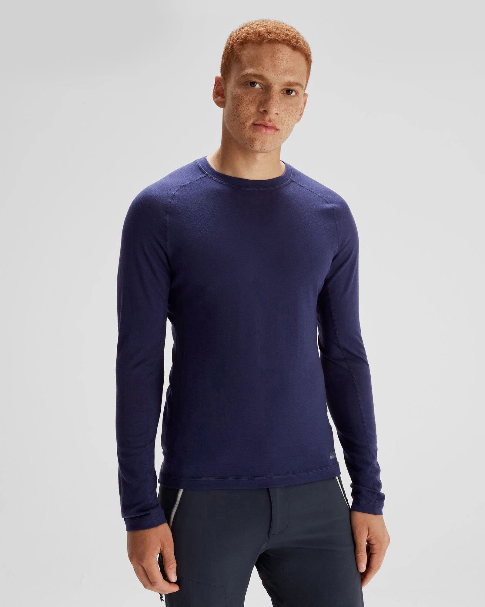 Men's K-Merino 125 Baselayer Top - Dark Horizon Dynamic Flex Fabric Airflow Ventilation