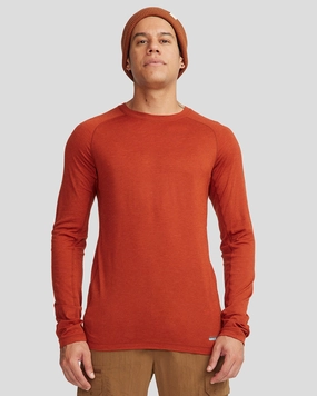 Non slip grip Quick Release Fabric Men's K-Merino 125 Baselayer Top - Redwood