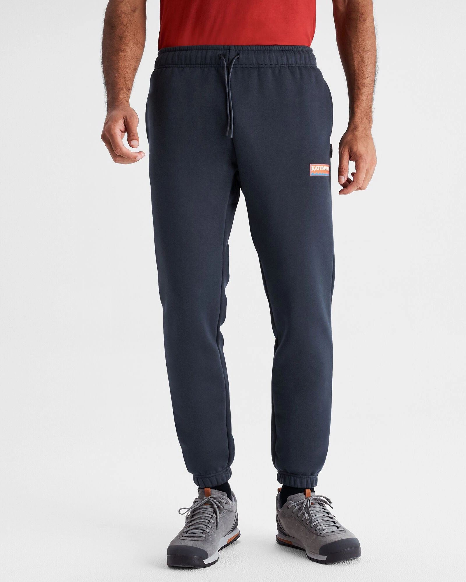 Men's Kathmandu Heritage Logo Slouchy Joggers - Pure Navy Relax Fit Wear Flex Movement