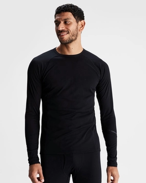Friction Reducing Design Temperature Balancing Men's KMDAction Baselayer Top  - Black