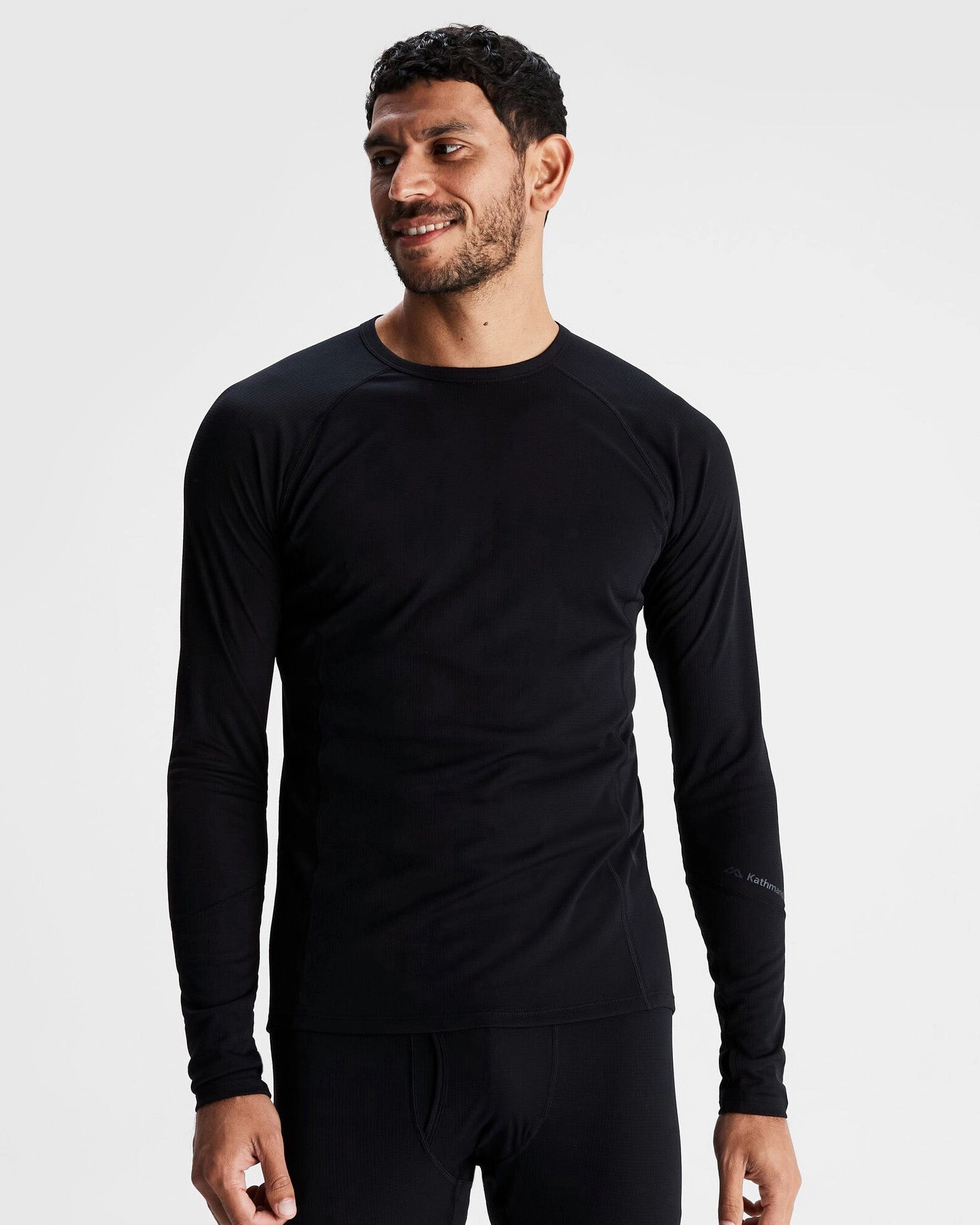 Men's KMDAction Baselayer Top  - Black Ultra Lightweight Build