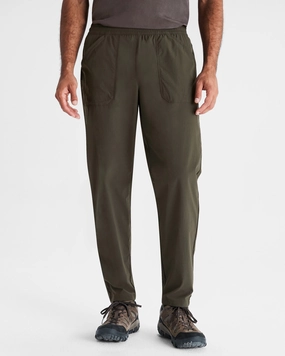 Men's Miro Pull On Pants - Dark Moss Fashionable Waist Slim Design