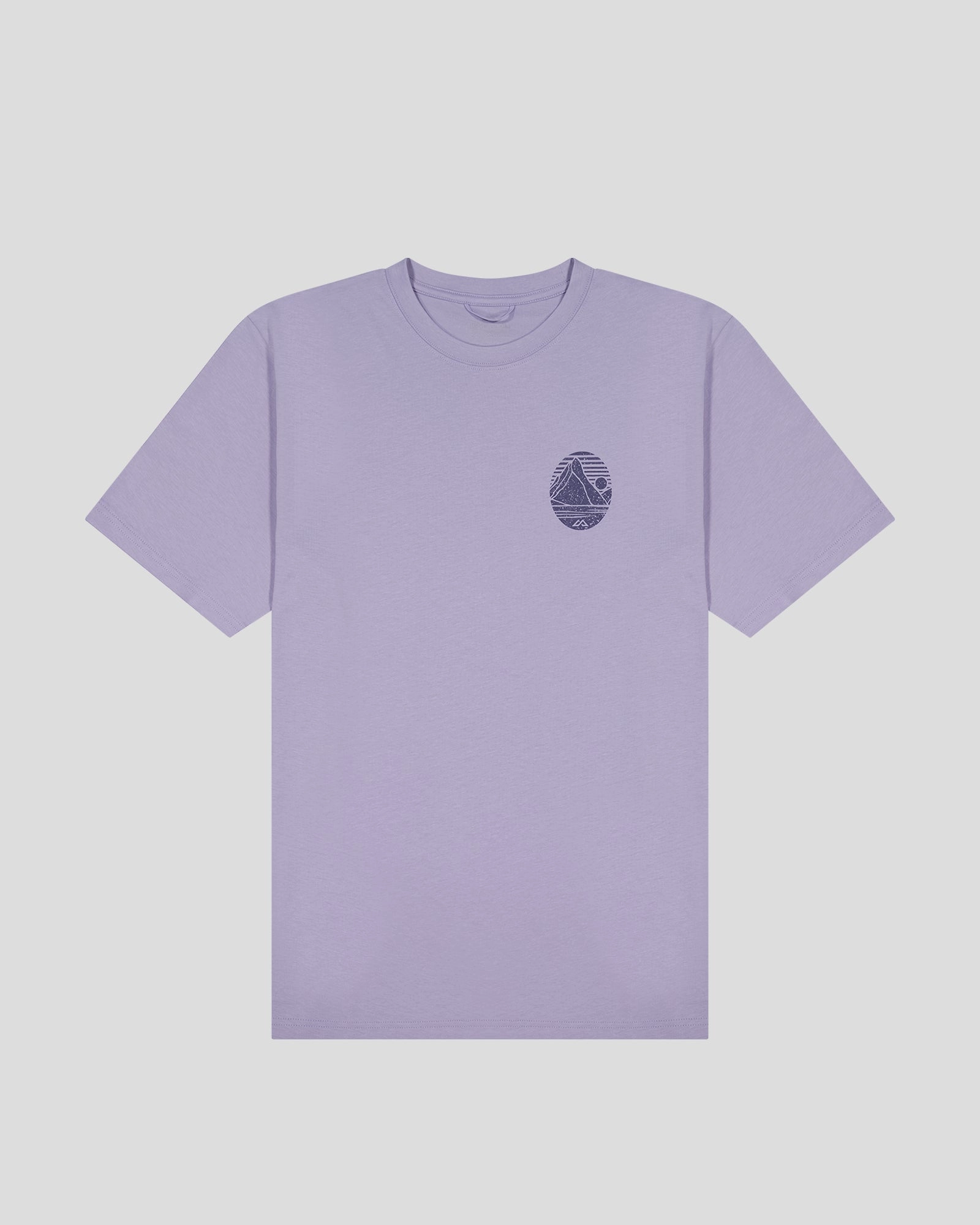 Men??s Mitre Peak Organic Cotton T-Shirt - Dusty Lilac Comfy Waist Quick Fit Stretch
