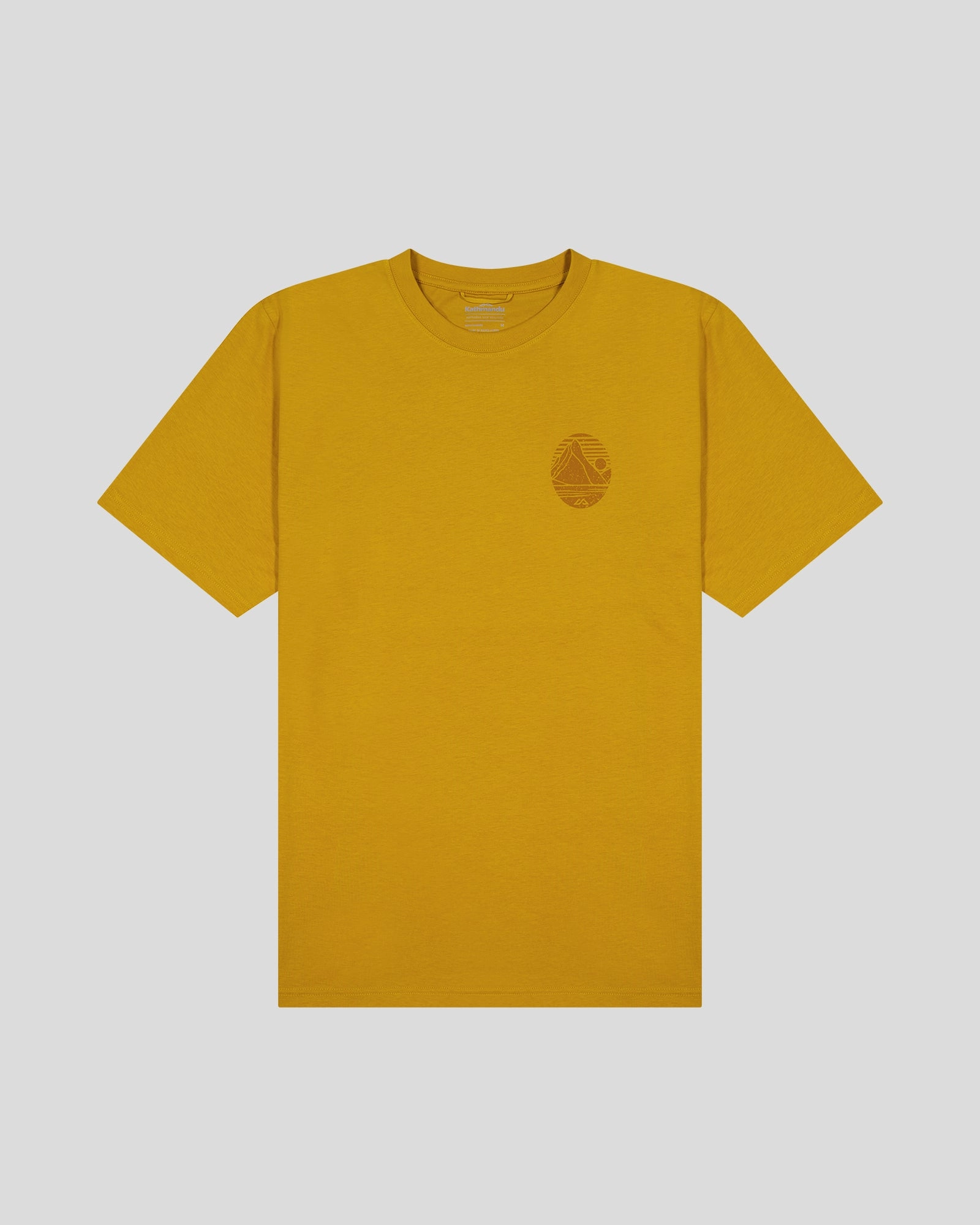 Washable Chilly Day Wear Men??s Mitre Peak Organic Cotton T-Shirt - Golden