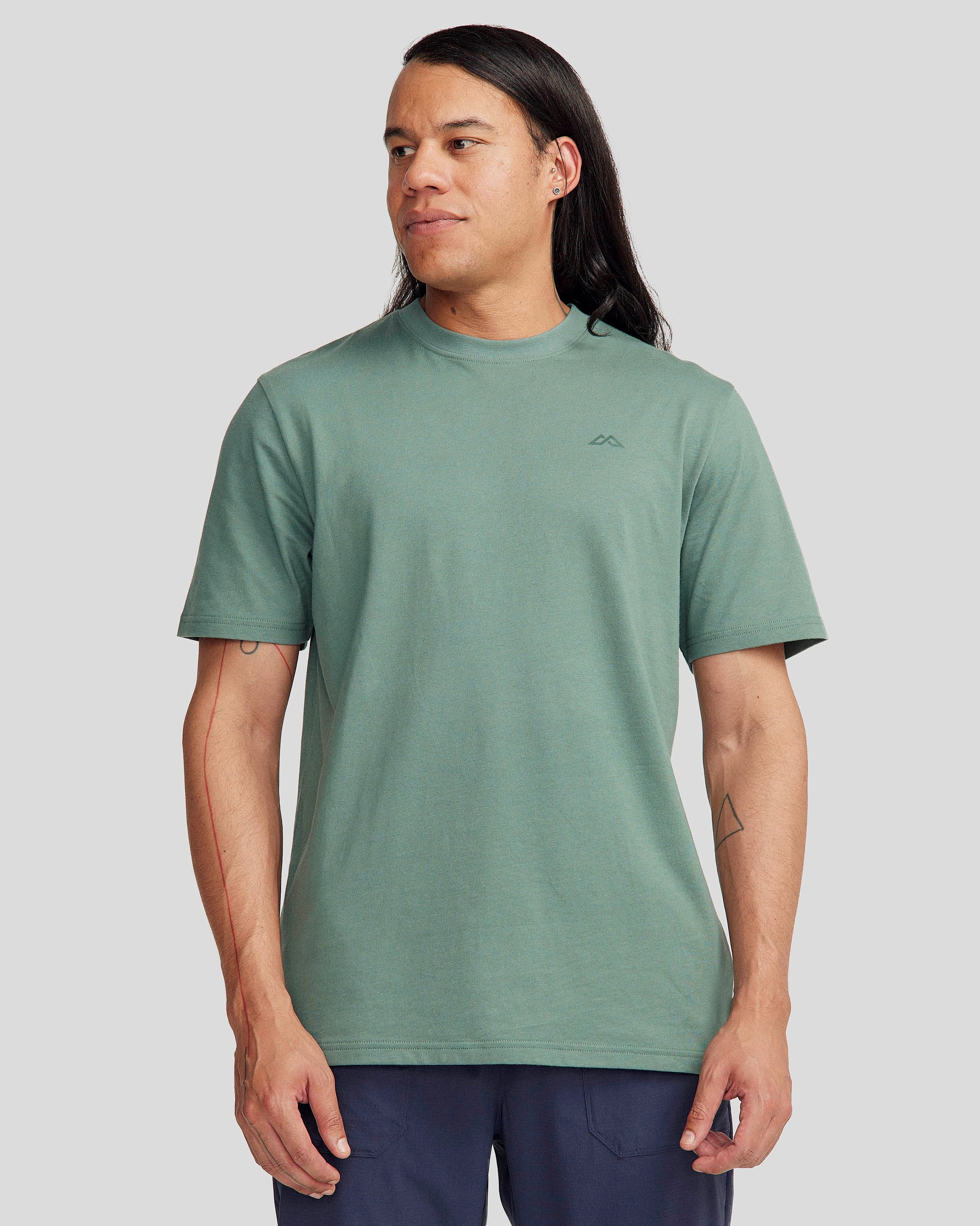 Comfortable Touch Men's NZ Heritage Organic Cotton T-shirt - Light Forest
