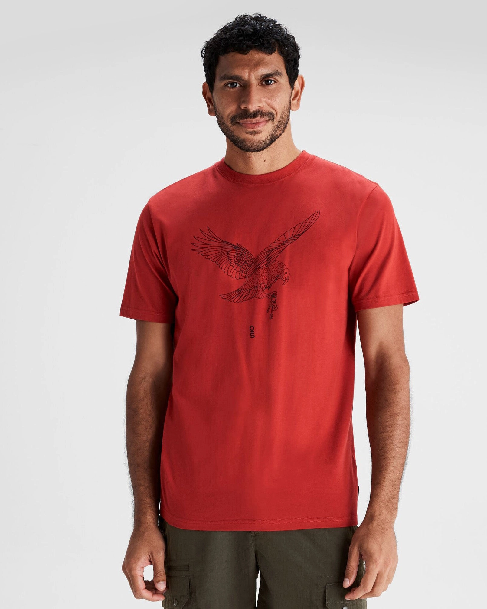 Men's O.Smither Kea Organic Cotton T-shirt - Spicy Chilli Pepper Fashion Layering