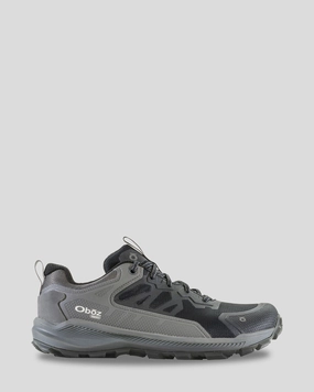 Men's Oboz Katabatic Low Waterproof Hiking Shoes - Charcoal Cross-training tool heel - cup