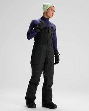 Eco Conscious Dye Process Men's PWDR-Days 2L Insulated Snow Bib - Black Stingray