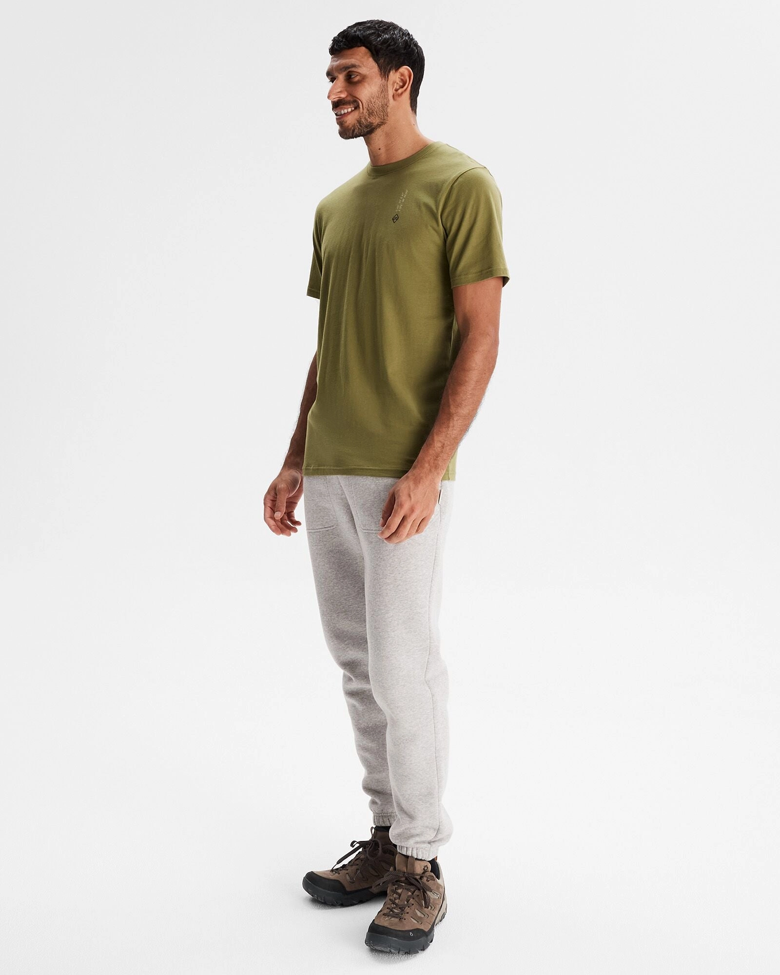 Men's Ride the River Organic Cotton T-shirt - Dark Fern Fashion Must-Have Chic Fashion